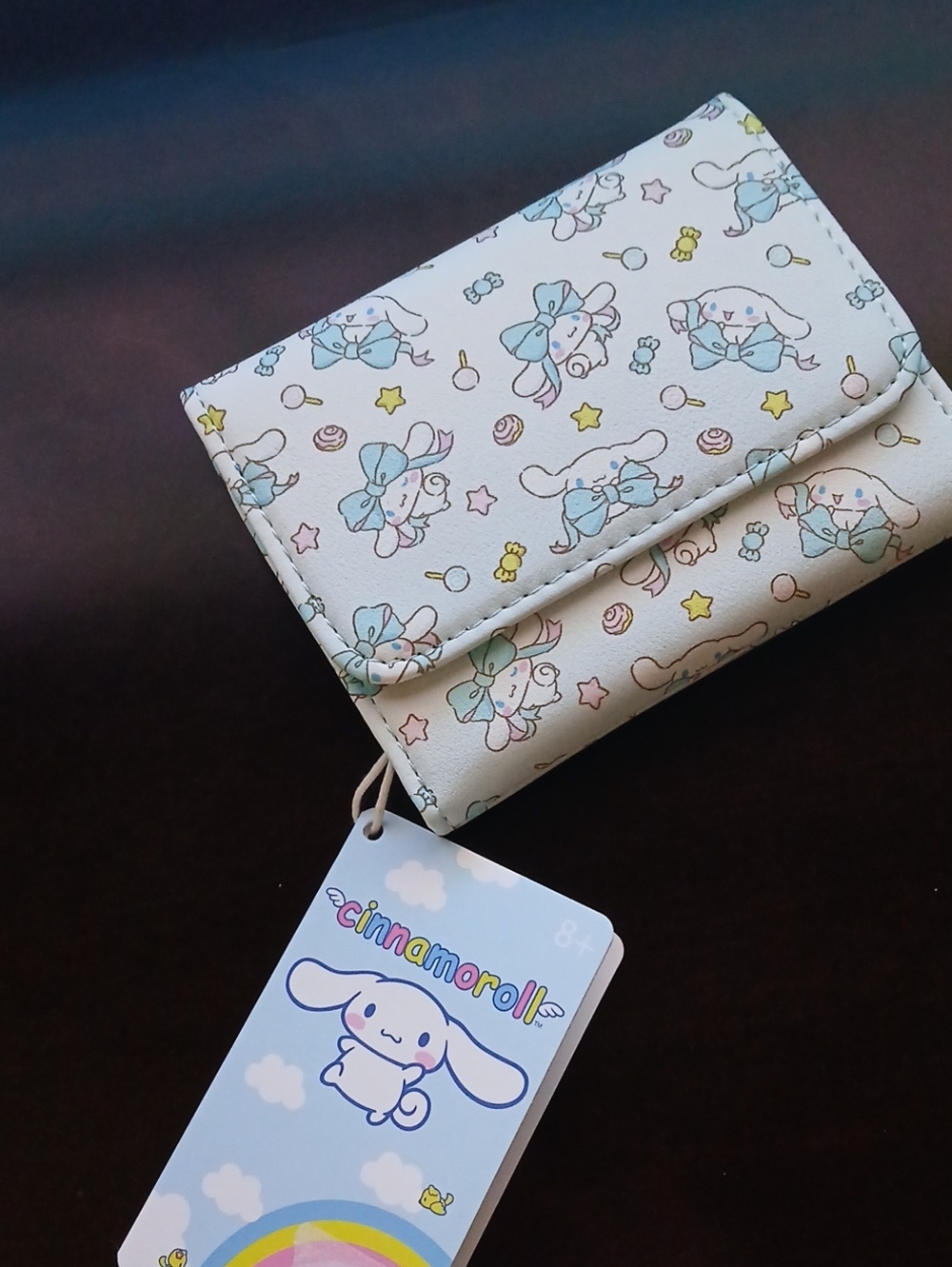 Loungefly Cream Cinnamoroll Patterned Kids Wallet with Pastel Accents